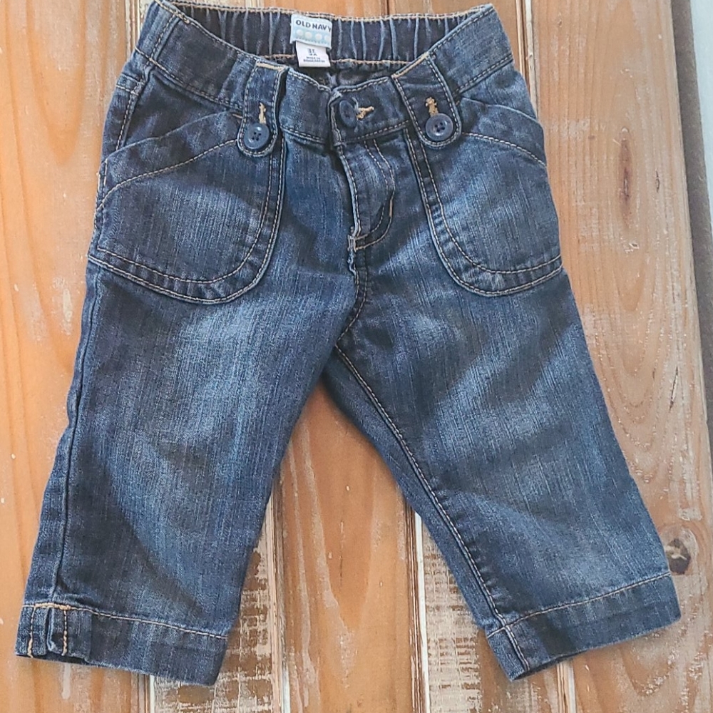 Denim capri